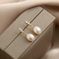 French-Style Pearl Droplet Fashion Earrings