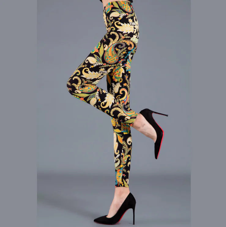 Art Print Women's Stretch Leggings, Multi Designs