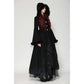 Dark in Love Eira Lace and Faux Fur-Trimmed Hooded Coat