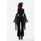 Dark in Love Erzebeth Velvet Lace Flare Trousers in Black