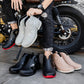 Motorcycle Style Men's Fashion Rain Boots