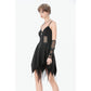 Dark in Love Punk Sleeveless Spiked Dress
