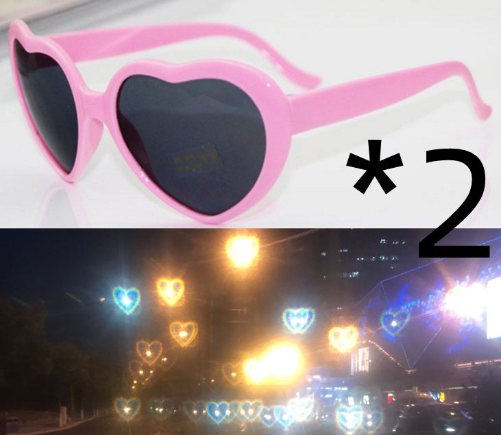 Night Lights 'Love' Special Effects Sunglasses