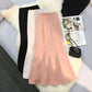 Vireous Fishtail High-Waist All-Matching Daily Wear Maxi Skirt