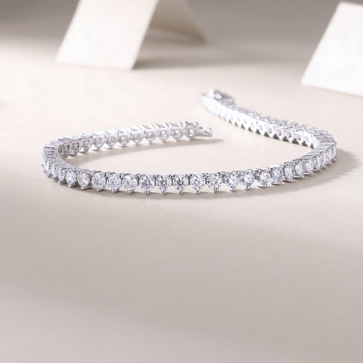 Luxury Fashion Moissanite 925 Sterling Silver Bracelet