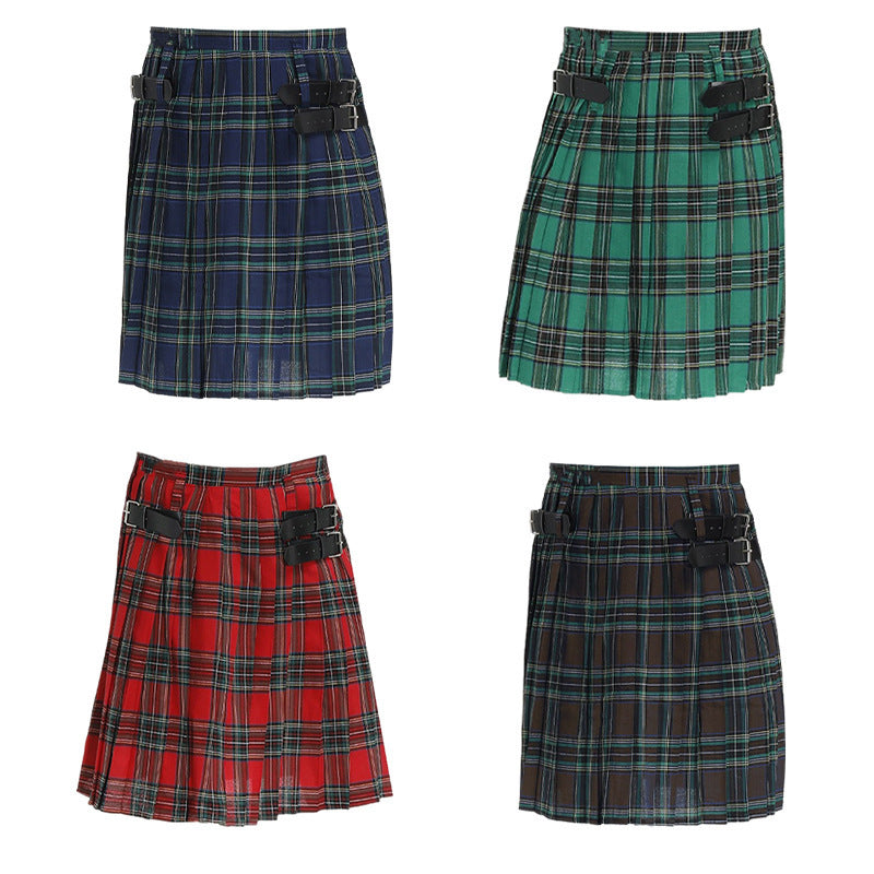 Costume Men's Pleated Tartan Kilt, Multi Colours