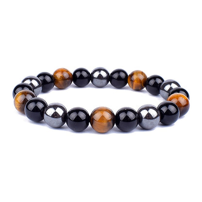 Triple Protection Natural Crystal Bracelet