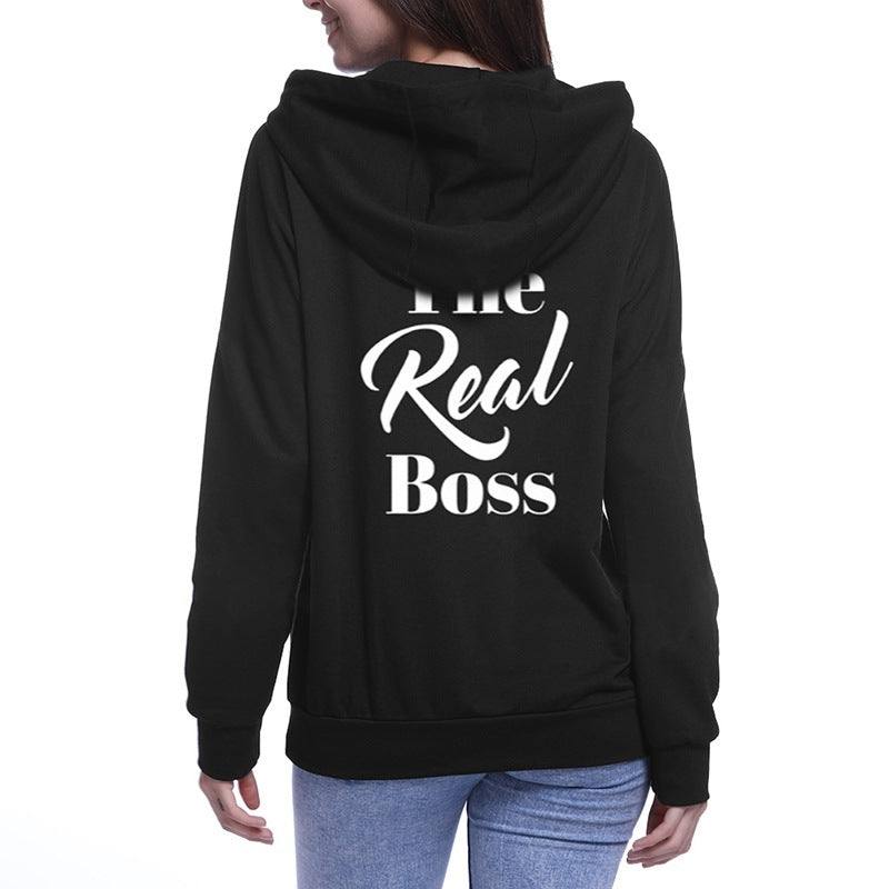 The Boss and The Real Boss Couple's Hoodies, His and Hers Gift