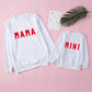Parent-Child Hoodie Set, Mama and Mini Printed Sweatshirts