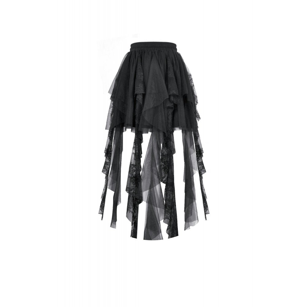 Dark in Love Dark Fairy Lace Midi Skirt