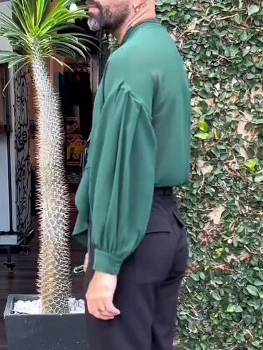 Men's Elegant Ruffled Avant Garde Long Sleeve Shirt