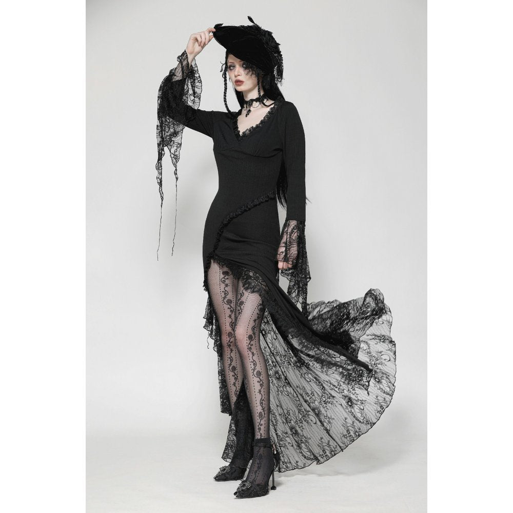 Dark in Love Pandora Witchy Asymmetrical Long Dress