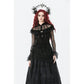 Dark in Love Seraphina Gothic Blouse, Layered Lace Cuffs