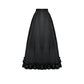 Dark in Love Gothic Victorian Lace Panel Skirt in Crimson