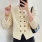 Classic Short Woven Cardigan Jacket, Avant Garde French Style