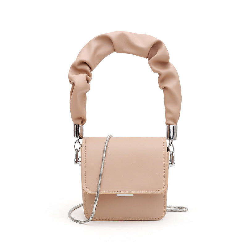 Vireous Mini Bag Women's Ruched Handle Handbag