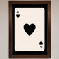 Ace of Hearts Framed Poster