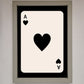 Ace of Hearts Framed Poster