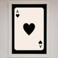 Ace of Hearts Framed Poster