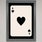 Ace of Hearts Framed Poster
