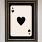 Ace of Hearts Framed Poster