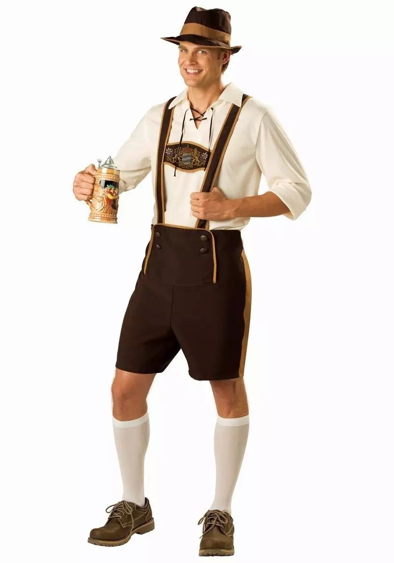 Oktoberfest Lederhosen Men's Shorts Cosplay Carnival Beer Festival Costume