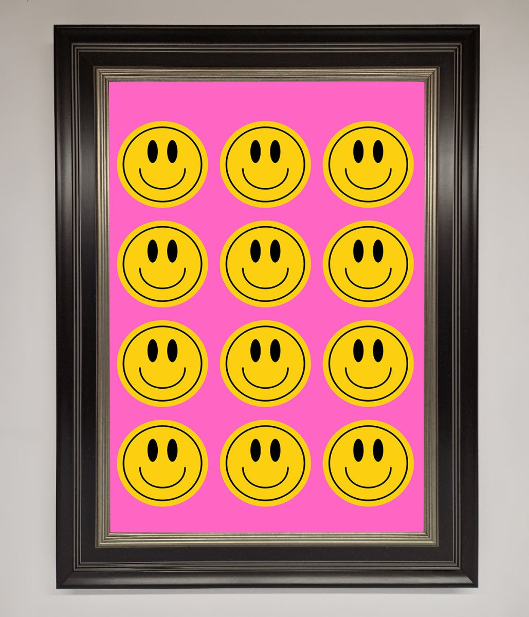 Acid Smile, Faces Framed Poster