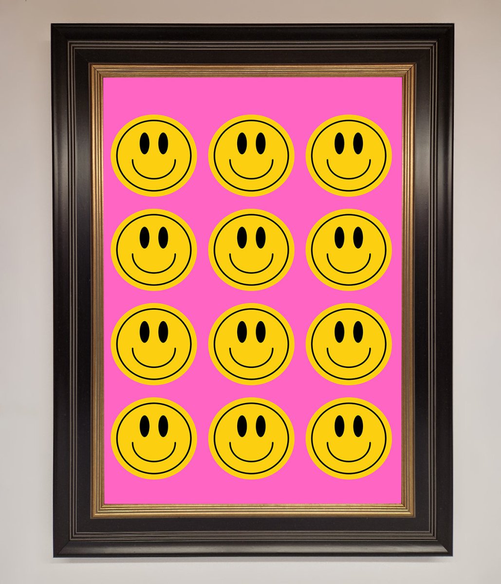 Acid Smile, Faces Framed Poster