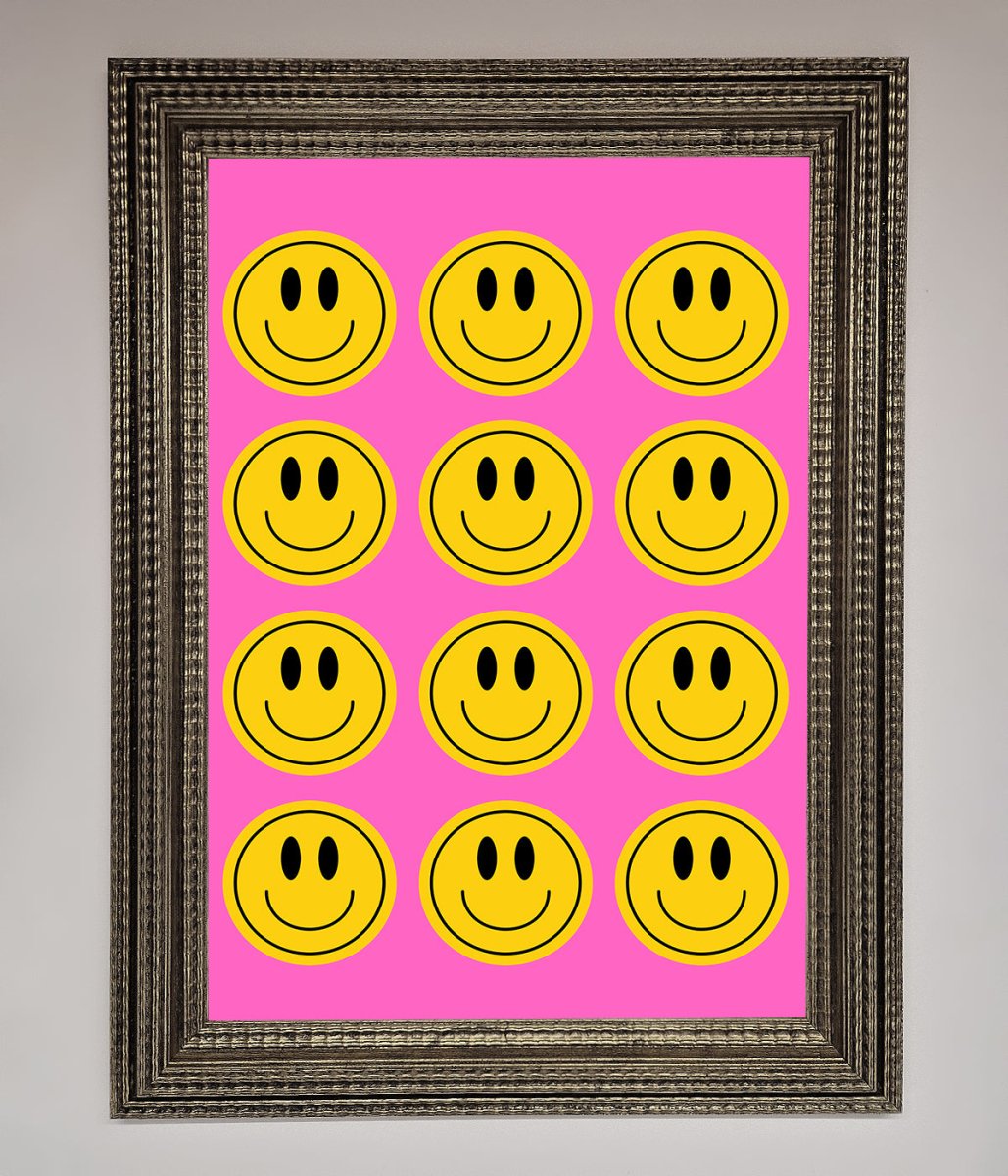 Acid Smile, Faces Framed Poster
