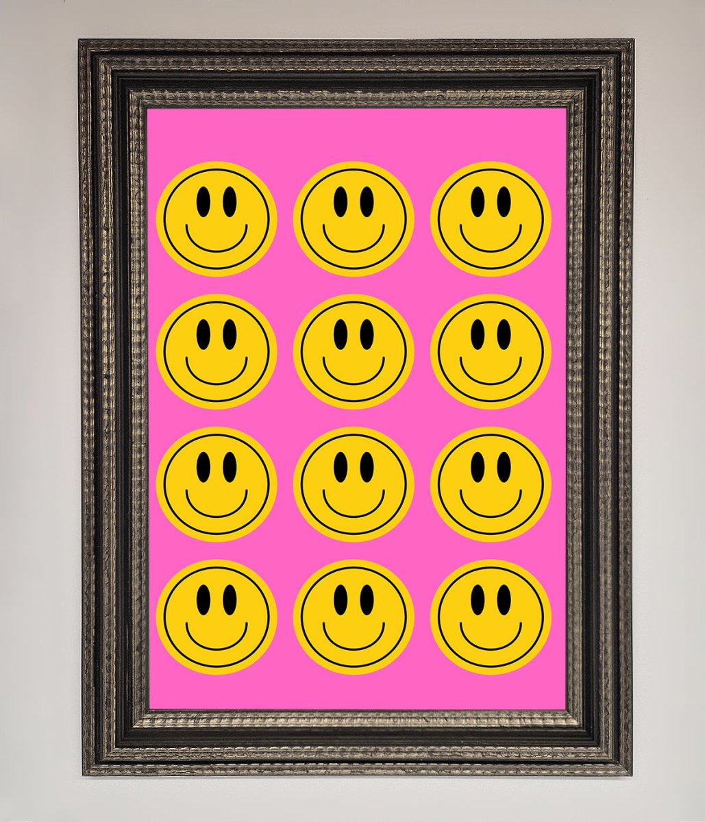 Acid Smile, Faces Framed Poster