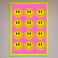 Acid Smile, Faces Framed Poster