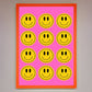 Acid Smile, Faces Framed Poster