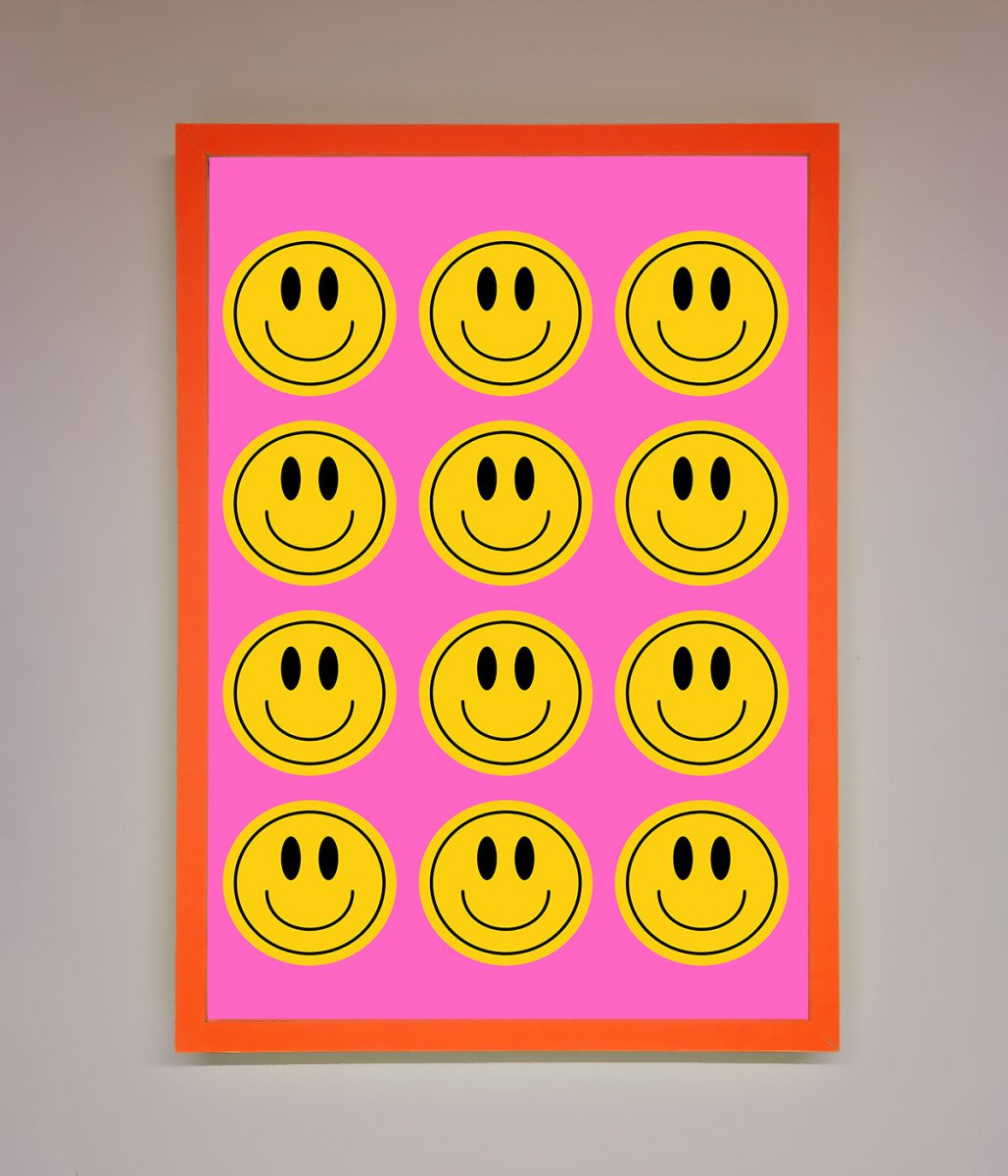 Acid Smile, Faces Framed Poster