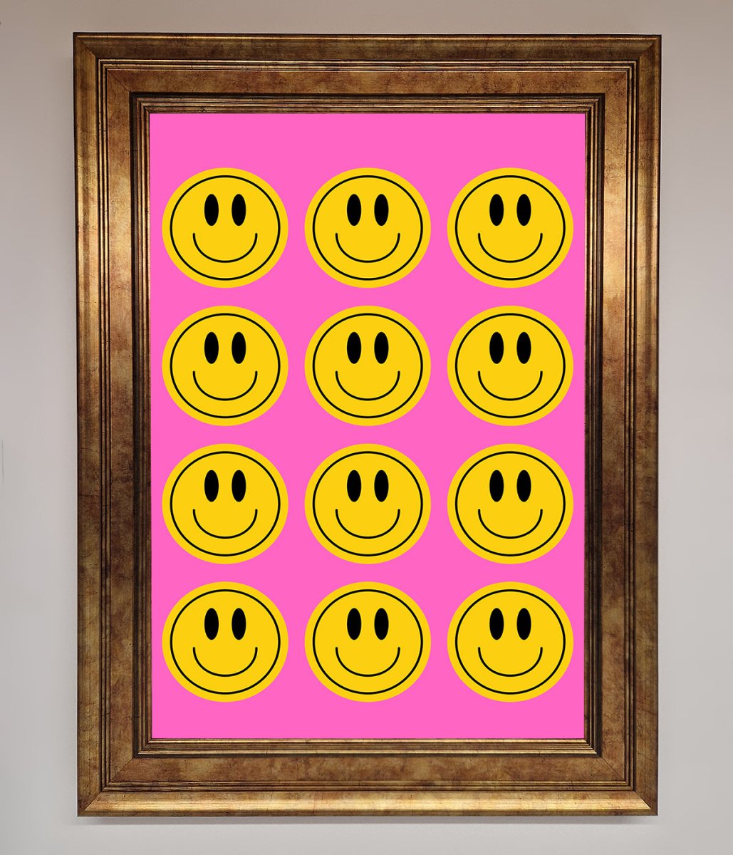 Acid Smile, Faces Framed Poster