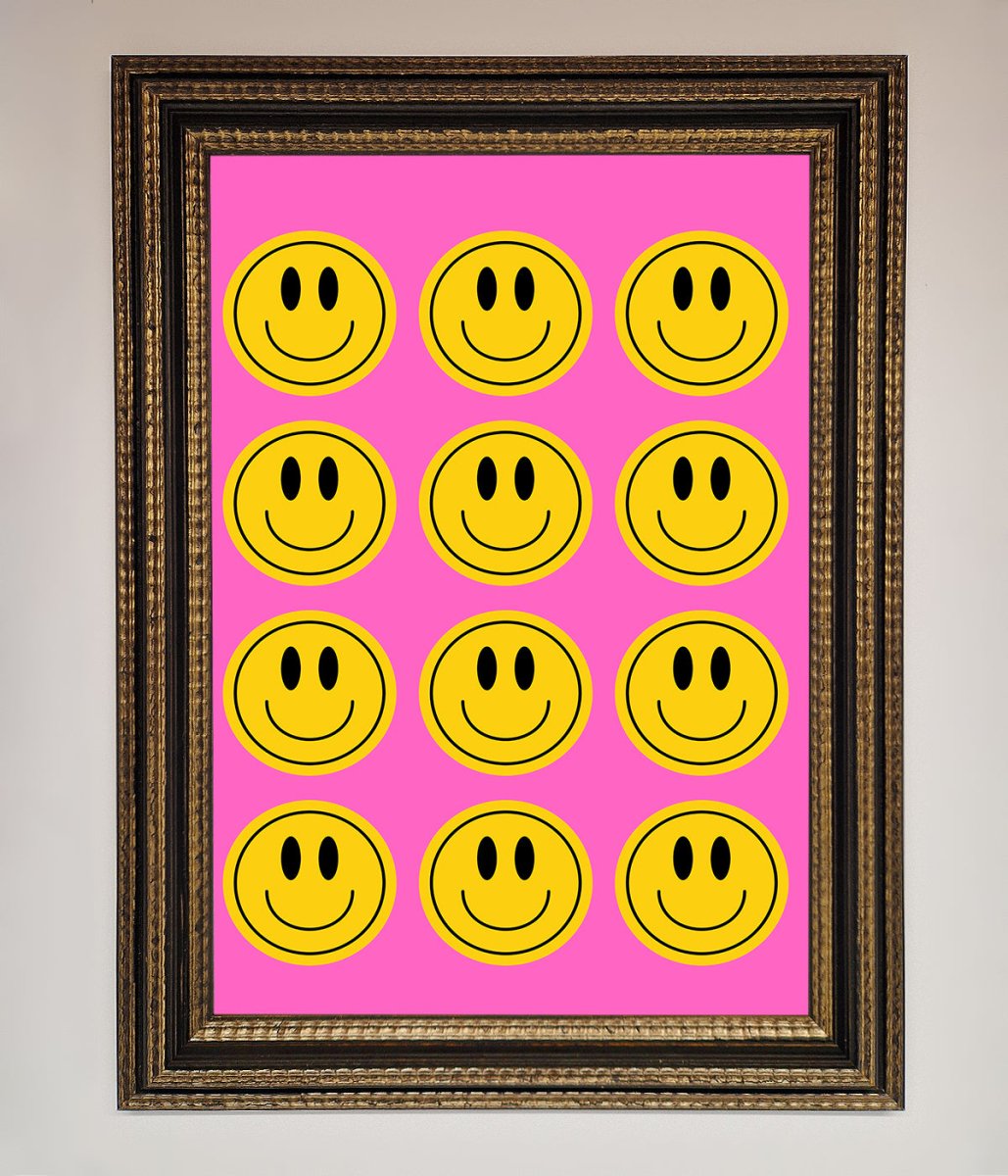 Acid Smile, Faces Framed Poster