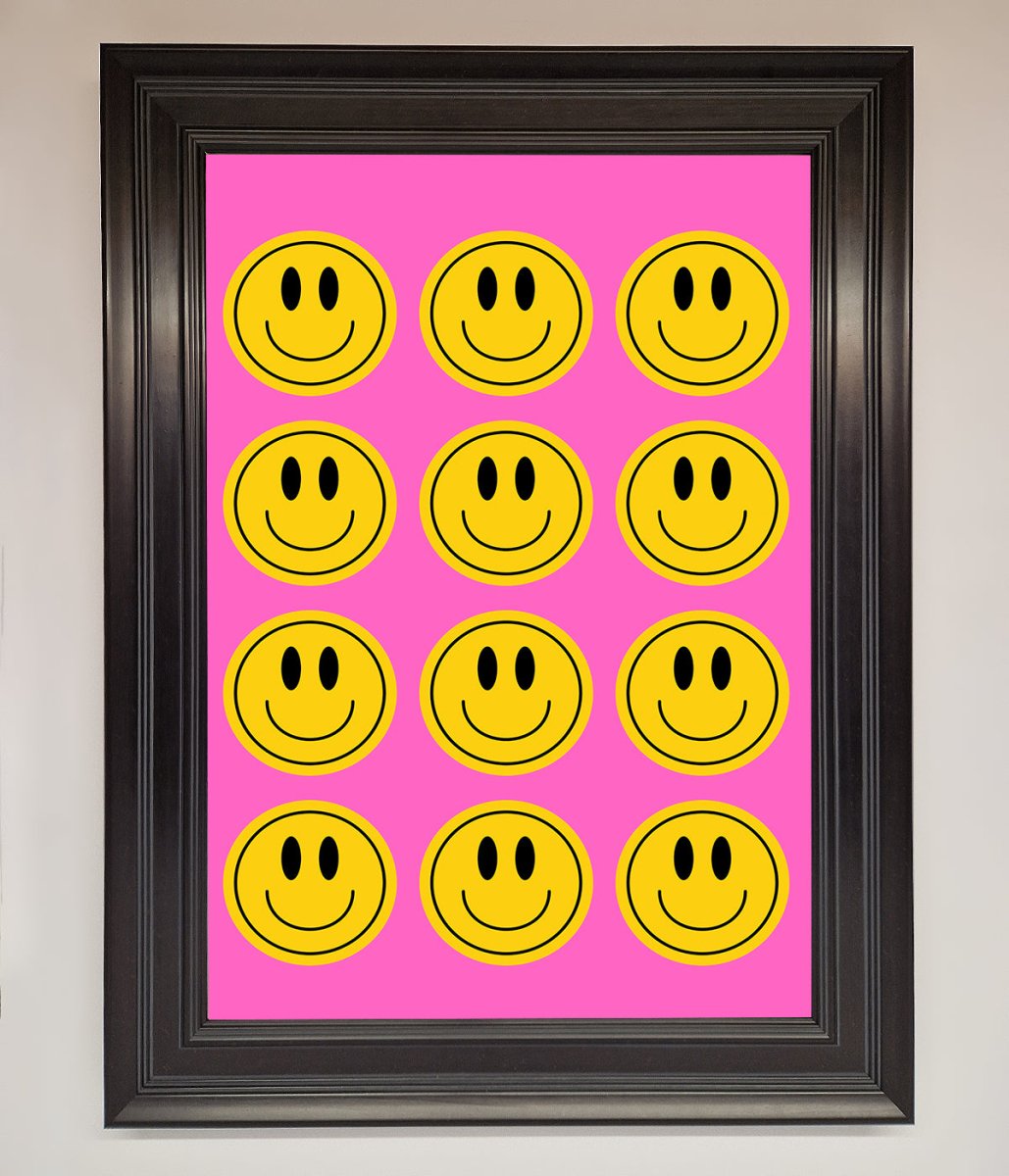 Acid Smile, Faces Framed Poster