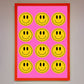 Acid Smile, Faces Framed Poster
