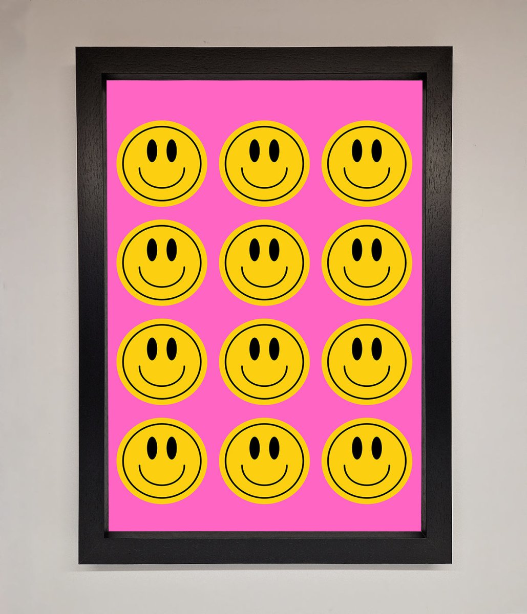 Acid Smile, Faces Framed Poster