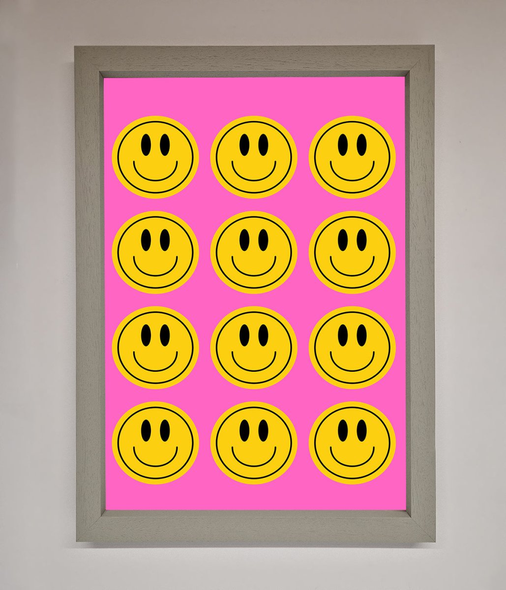 Acid Smile, Faces Framed Poster