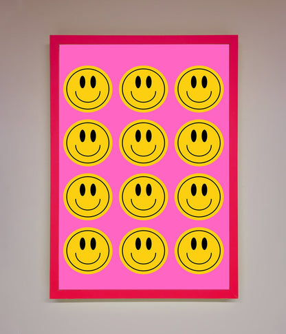 Acid Smile, Faces Framed Poster