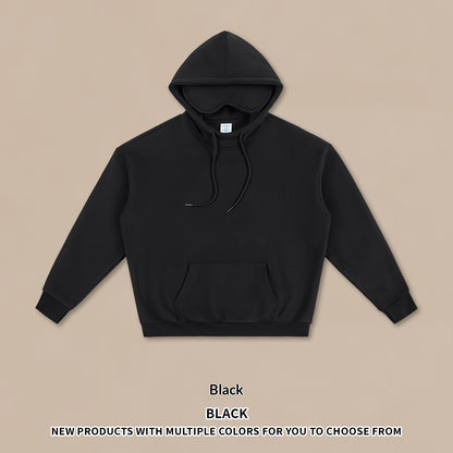Vireous Fleece-Lined Unisex Travel Hoodie with Integral Eye-Mask