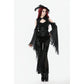 Dark in Love Erzebeth Velvet Lace Flare Trousers in Black