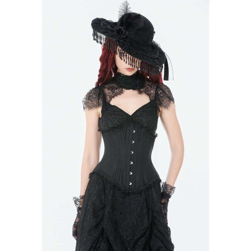 Dark in Love Talia Gothic Longline Metal-Boned Corset