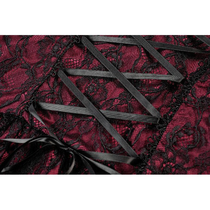 Dark in Love Red Black Lace Princess Dress