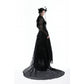 Dark in Love Belladonna Lace-Bell Sleeve Goth Shrug