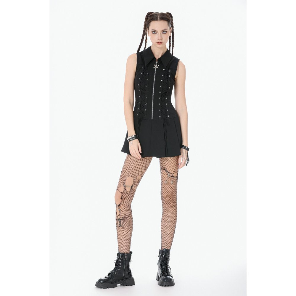 Dark in Love Valeria Gothic Sleeveless Corset Dress