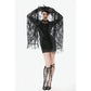 Dark In Love Minerva Bell-Sleeve Lace Dress in Black