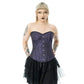 Vixxsin Amethyst Purple and Black Lace Gothic Corset
