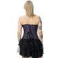 Vixxsin Amethyst Purple and Black Lace Gothic Corset