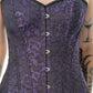 Vixxsin Amethyst Purple and Black Lace Gothic Corset